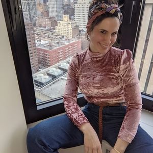 Pink Velvet bodysuit